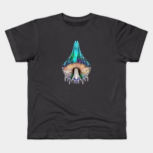 Celestial Mushroom Abstract Art Kids T-Shirt